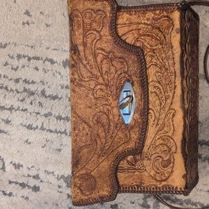 Vintage Tooled Leather Purse